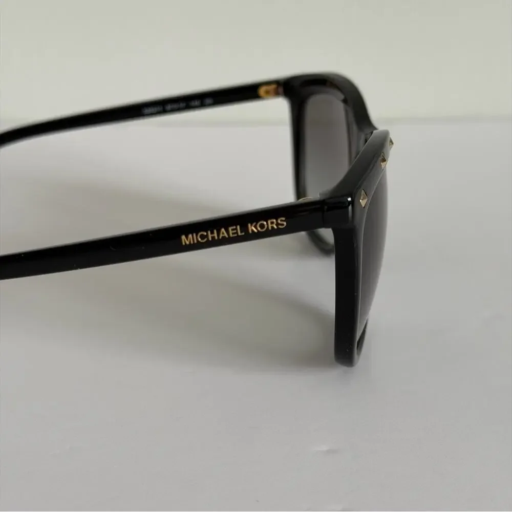 Michael Kors Las Vegas Oversized Studded Sunglasses Black Gold